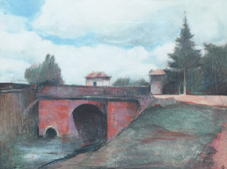 Obra perteneciente a la exposición de Juan Pablo de Lugares y figuras de Herrera de Pisuerga, 2017.